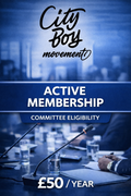 City Boy Movement Diaspora Membership Registration Contribution — Active Core Community Membership →  Operational Level