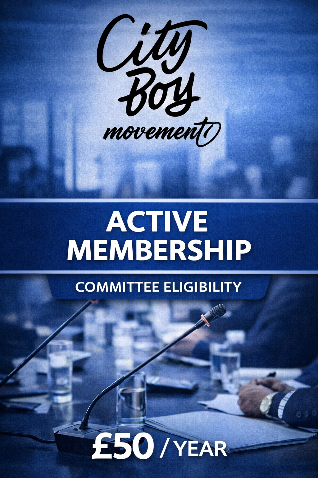 City Boy Movement Diaspora Membership Registration Contribution — Active Core Community Membership →  Operational Level